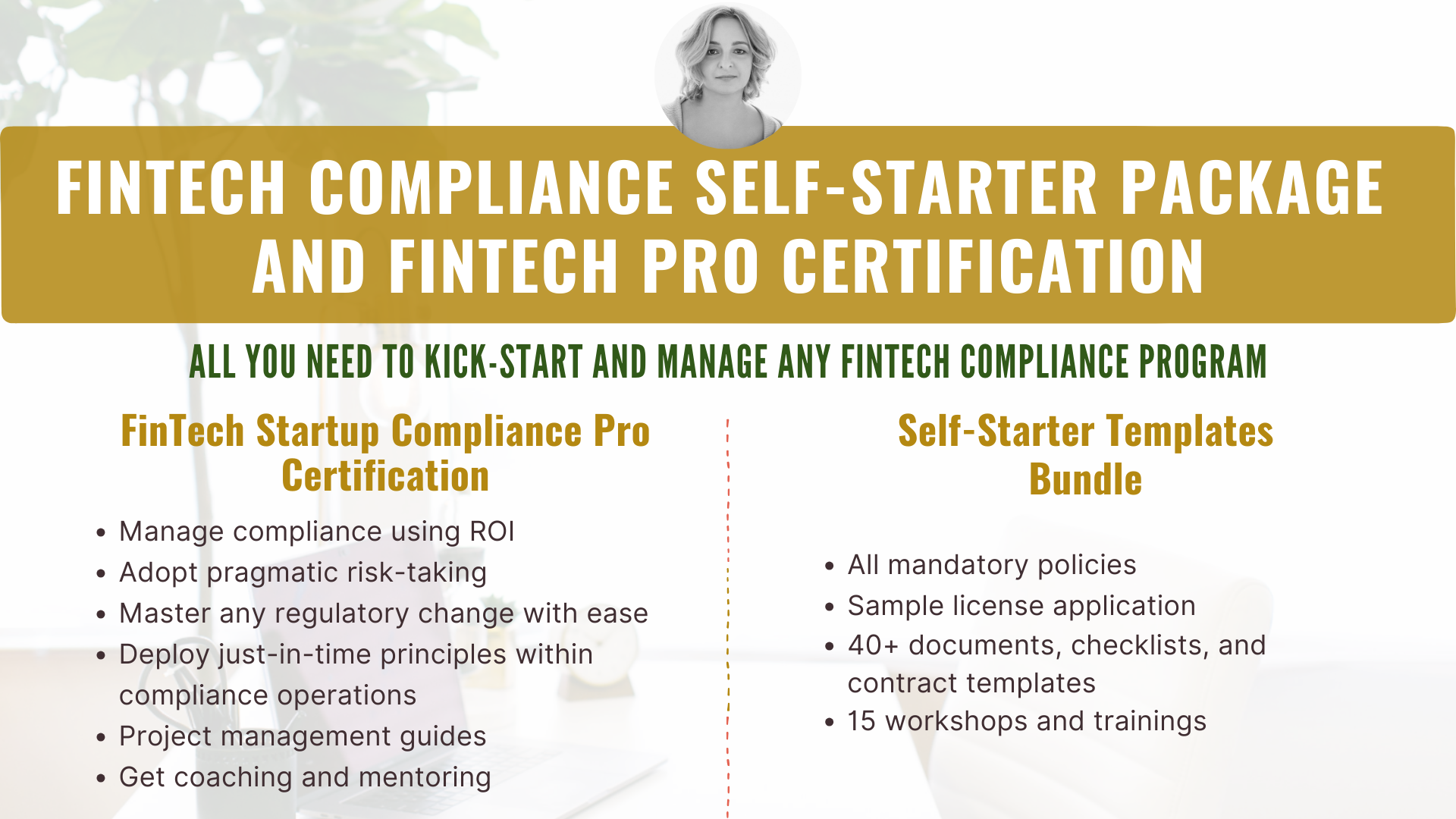 FinTech Compliance Self Starter Package FinTech Compliance Self